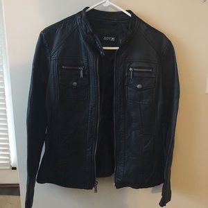Apt 9 Black Leather Jacket